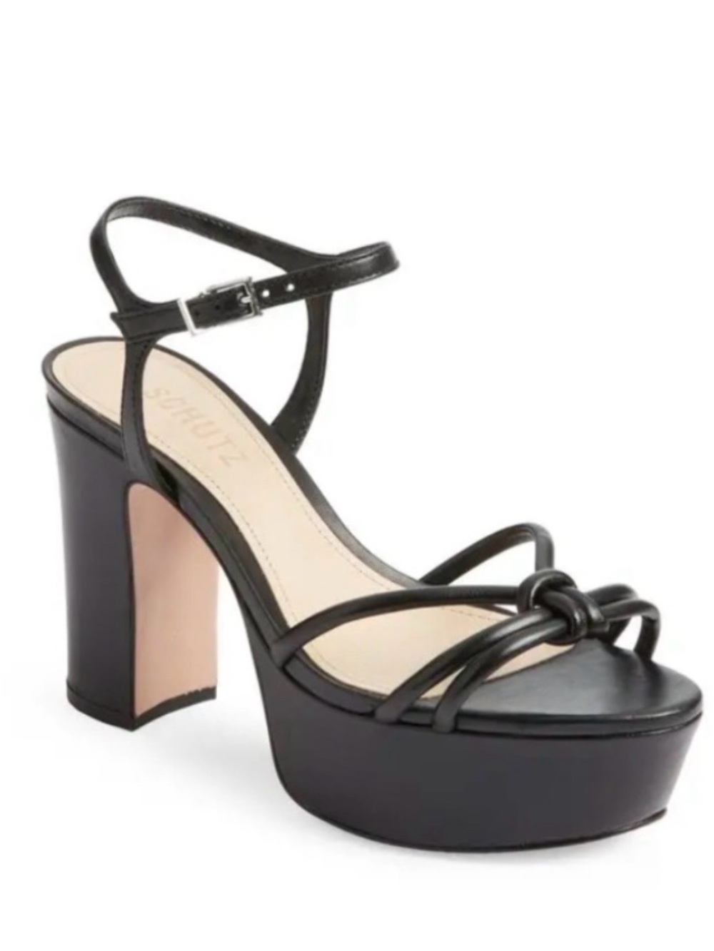 SCHUTZ Kelsie Platform Sandals in black.
Size 7.5B